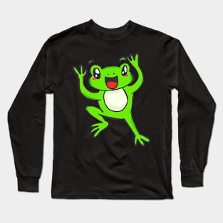 Frog Tadpole Toad Lurch Toad Froschlurch sweet Long Sleeve T-Shirt